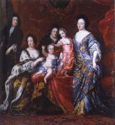 David Clock Ehrenstrahl Grupportratt of Fellow XI with family